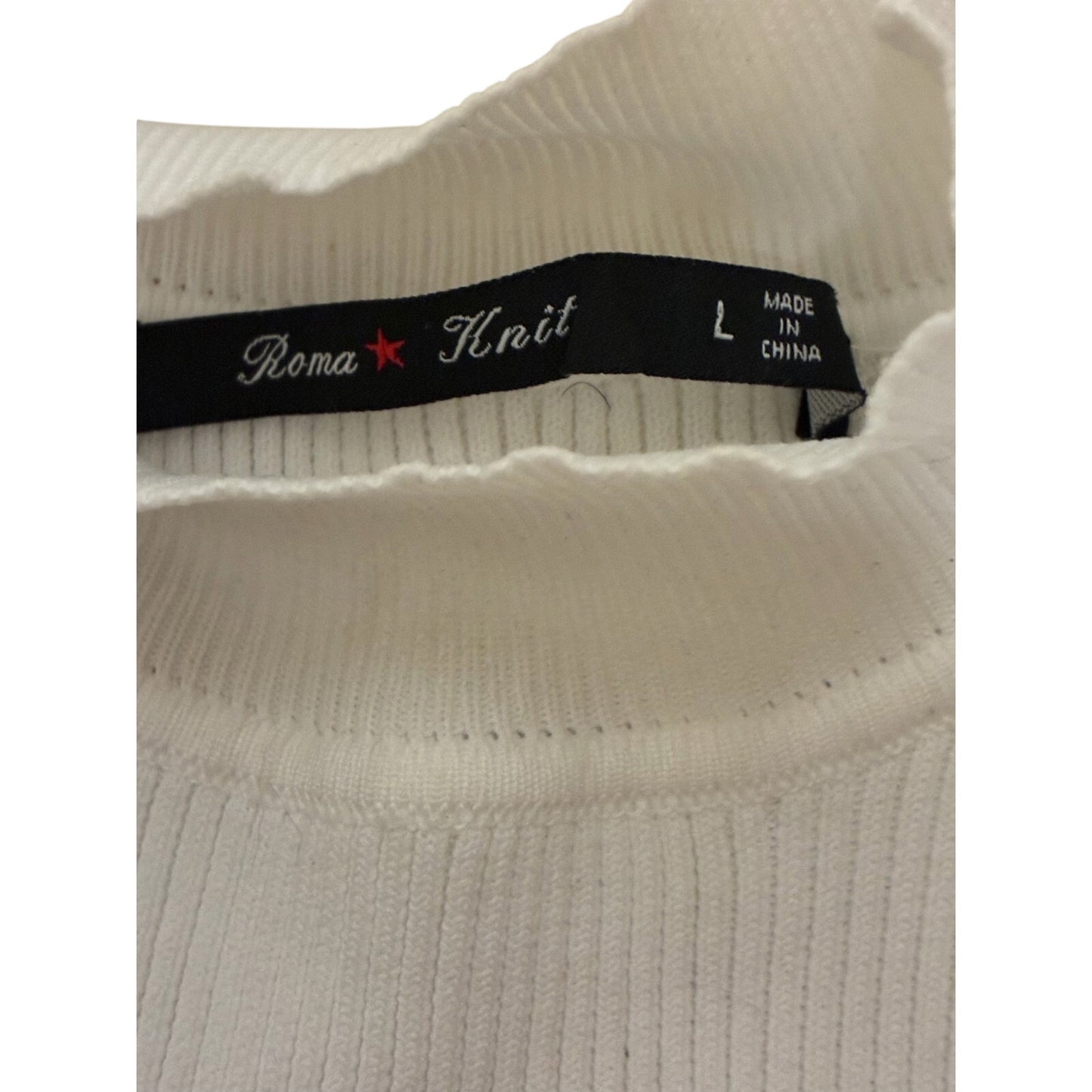 Roma Knit Women’s Long Sleeve Top Size Large