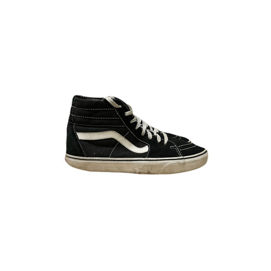 Vans Men’s Size 10 Sk8-Hi Black Lace Up High Sneakers Distressed