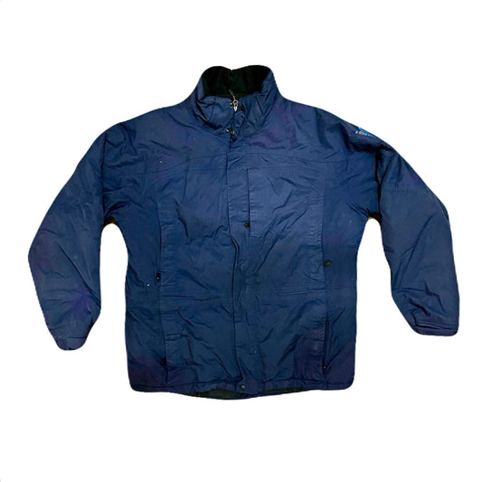 LL Bean Men's High-Neck Winter Jacket Navy XL