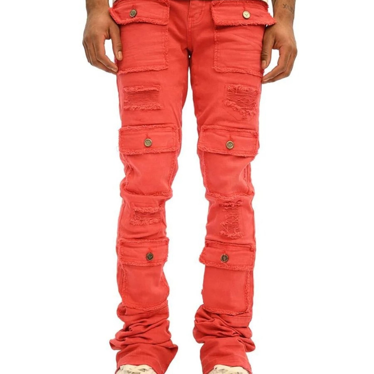 DOCTRINE DENIM (SAVANT RED SUPER STACKED JEAN) SIZE 32
