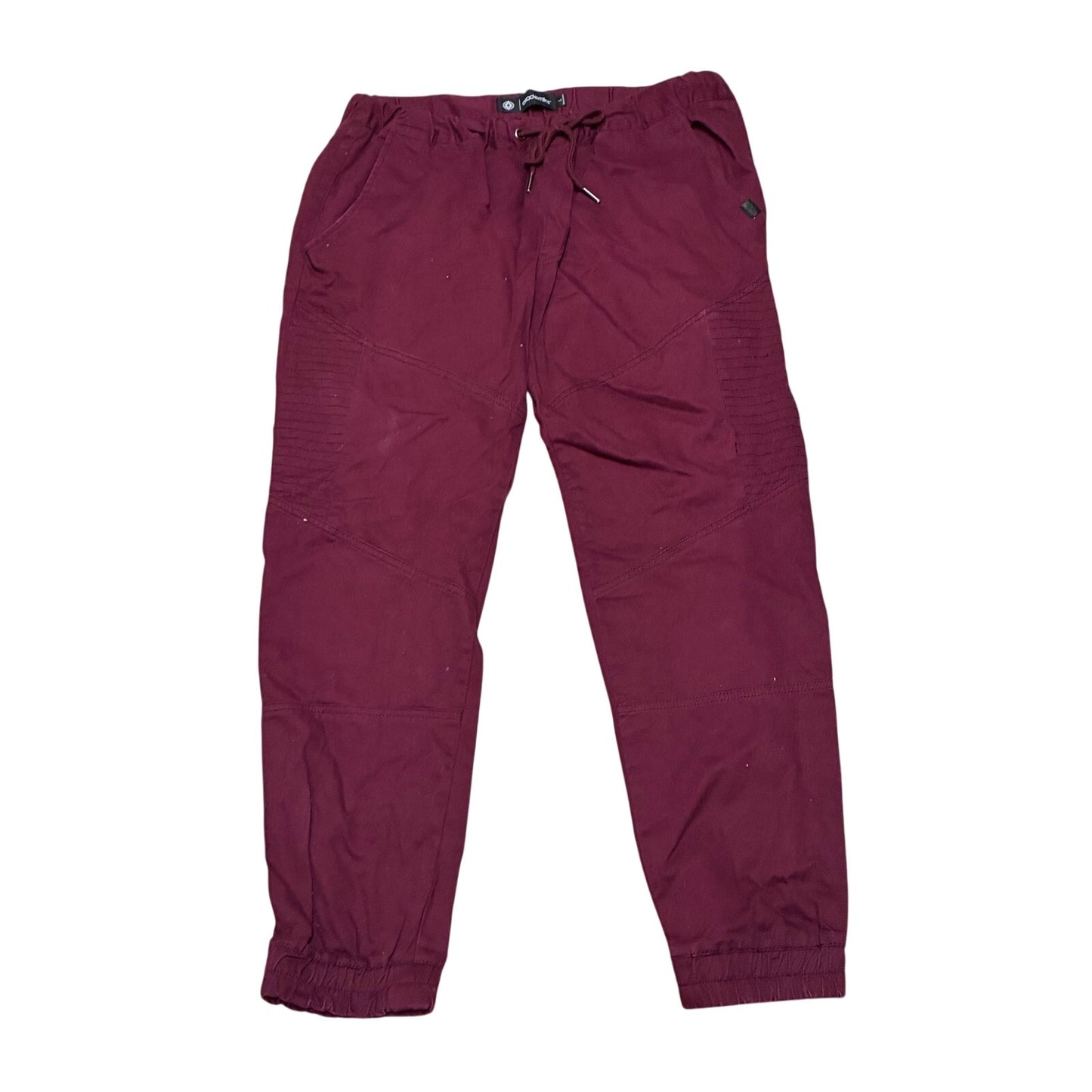 Akademiks Burgundy Mens Pants Size Large