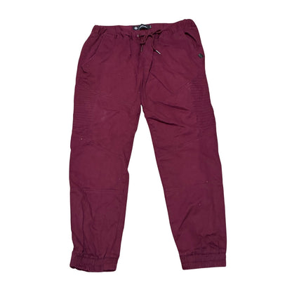 Akademiks Burgundy Mens Pants Size Large