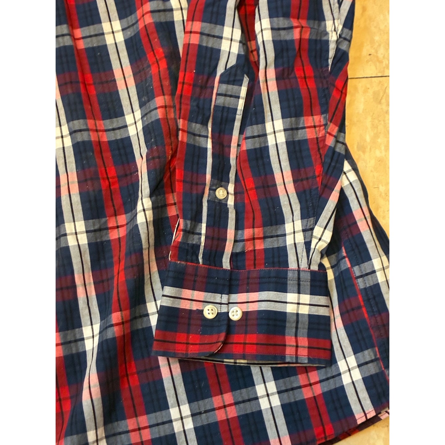 Tommy Hilfiger Men’s Long Sleeve Button Down Tall Long Size 20 38-39