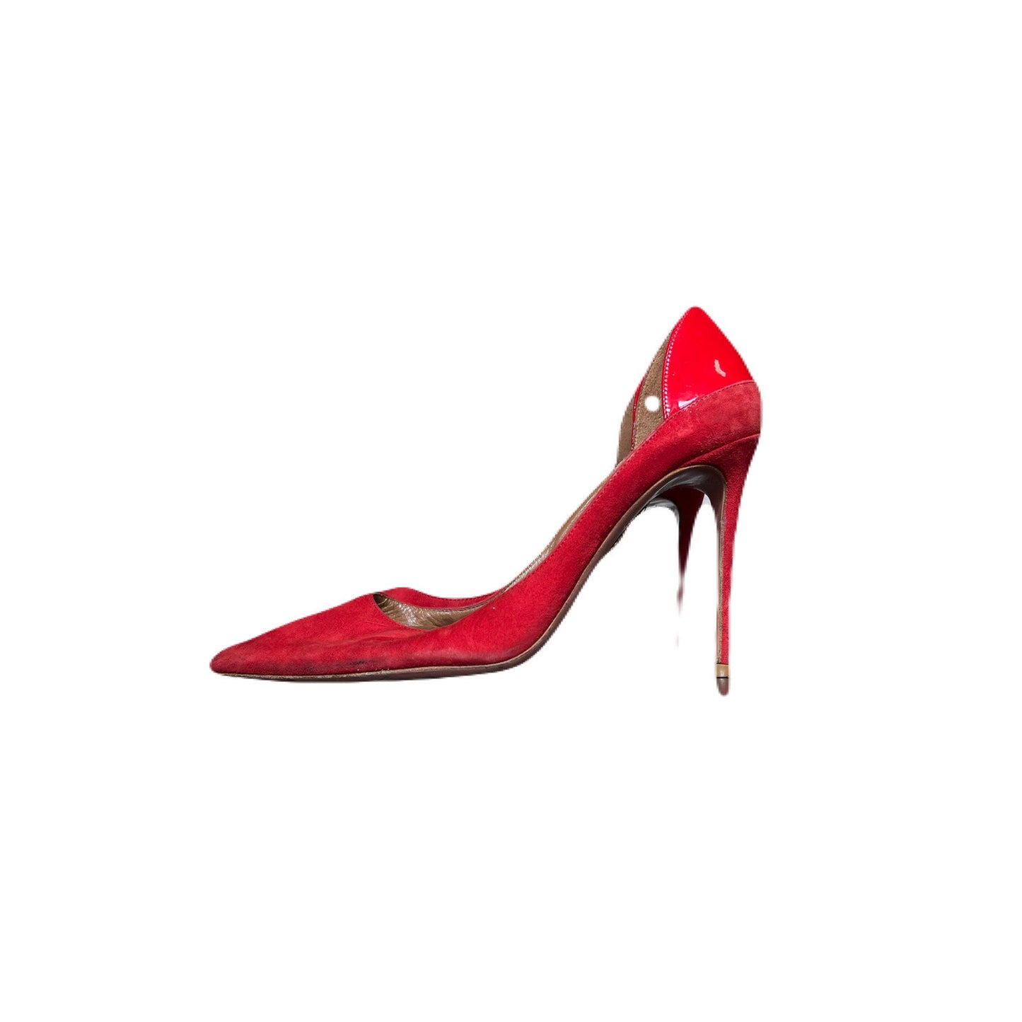 Aquazzura Firenze Vero Cuoio Made In Italy Size 38.5 USA Size 8.5 . 5” Heel
