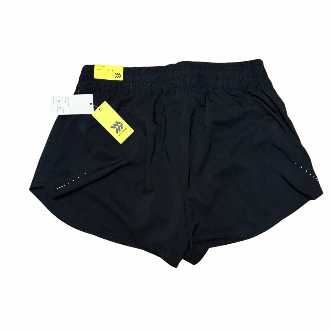 Women's Woven Mid-Rise Run Shorts 3" - All In Motion Black XL