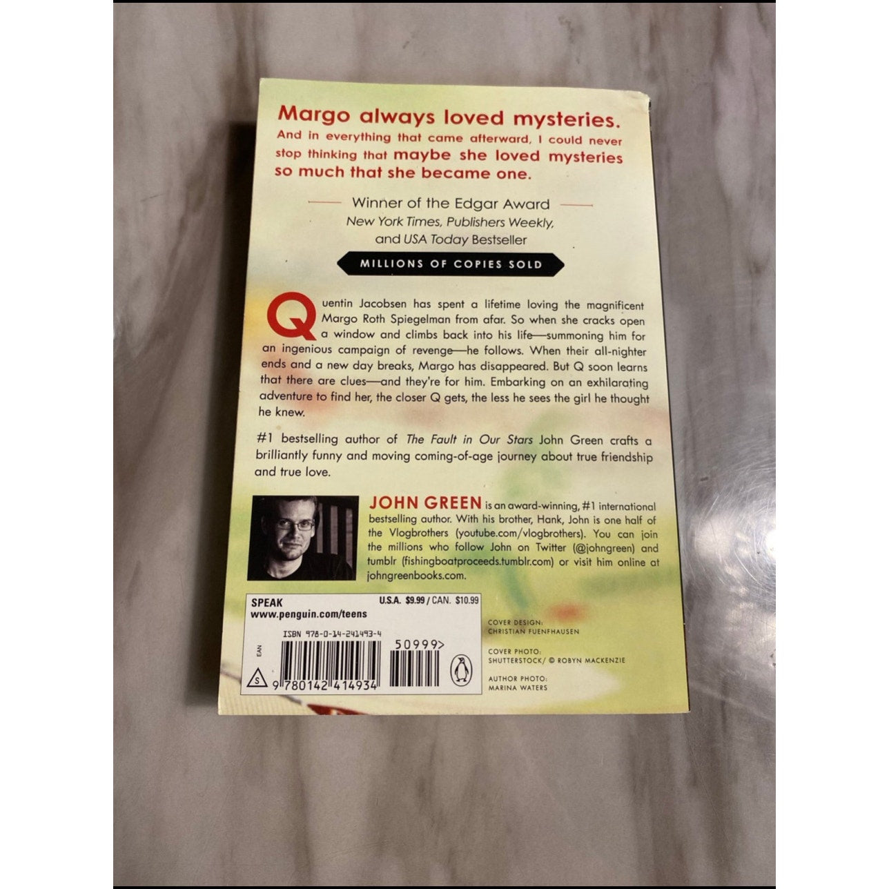 Paper Towns book By John Green