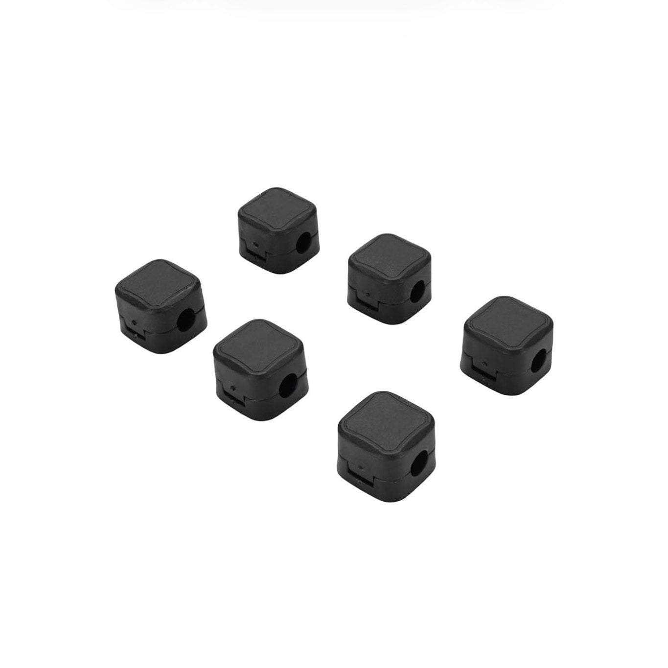 6 Pack Magnetic Cable Clips, Cord Holder Adhesive Cable Management Black