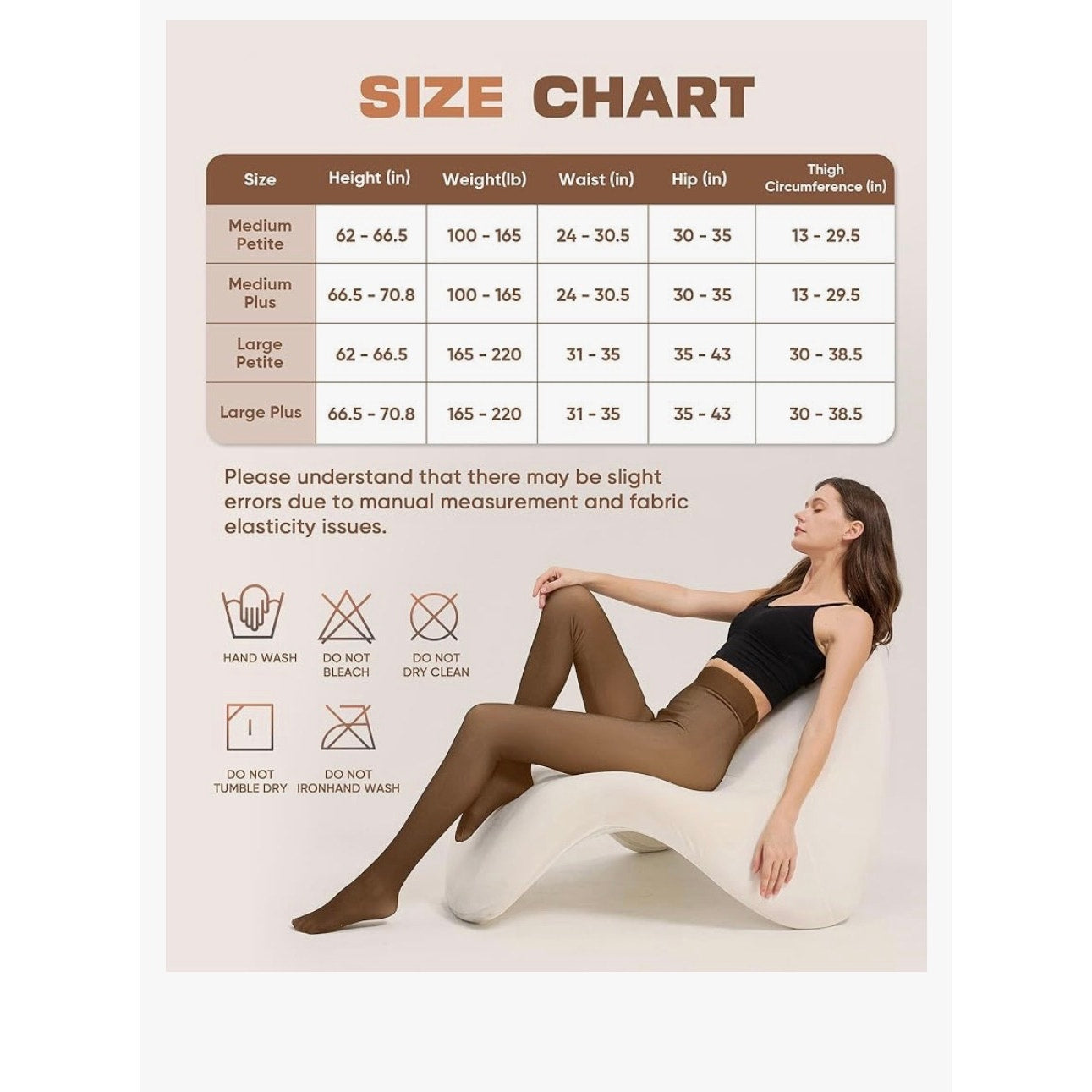 Fleece Lined Thermal Tights-Warm Fake Translucent Pantyhose LNMBFV