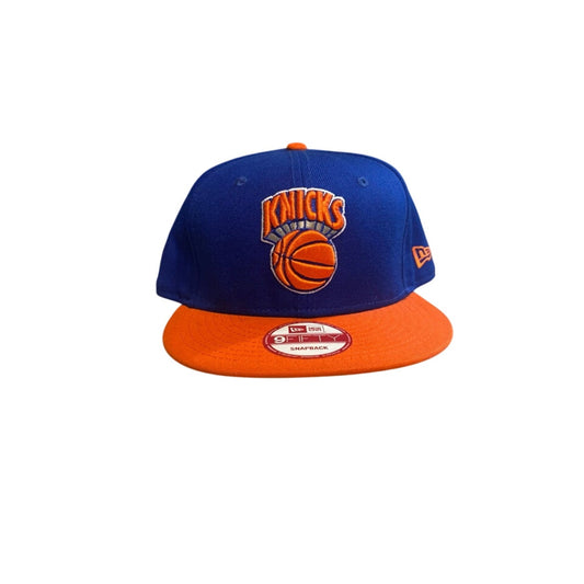 SnapBack New Era Hat Orange & Blue Knicks