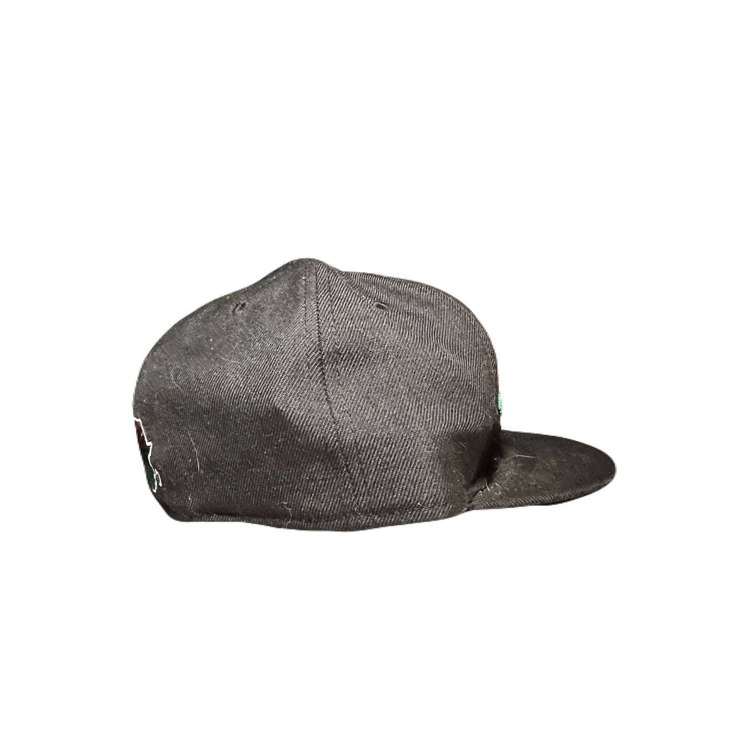 New Era Bronx Black , Green , & Red Hat Size 7 1/2
