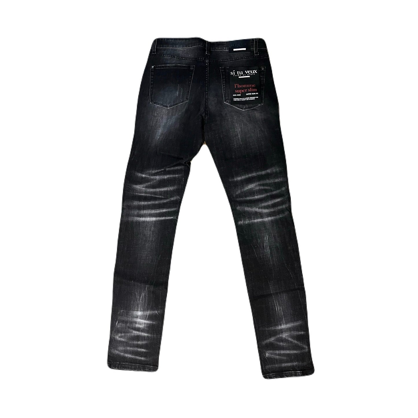 Si Tu Veux Black Men’s Jean’s Size 32