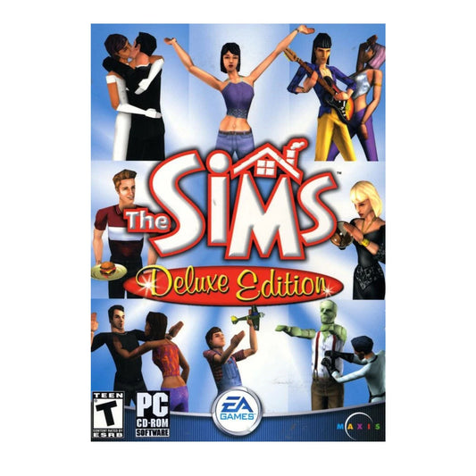 Vintage The Sims Deluxe Edition & Peggle PC Games In Big Retail Box CD-ROM