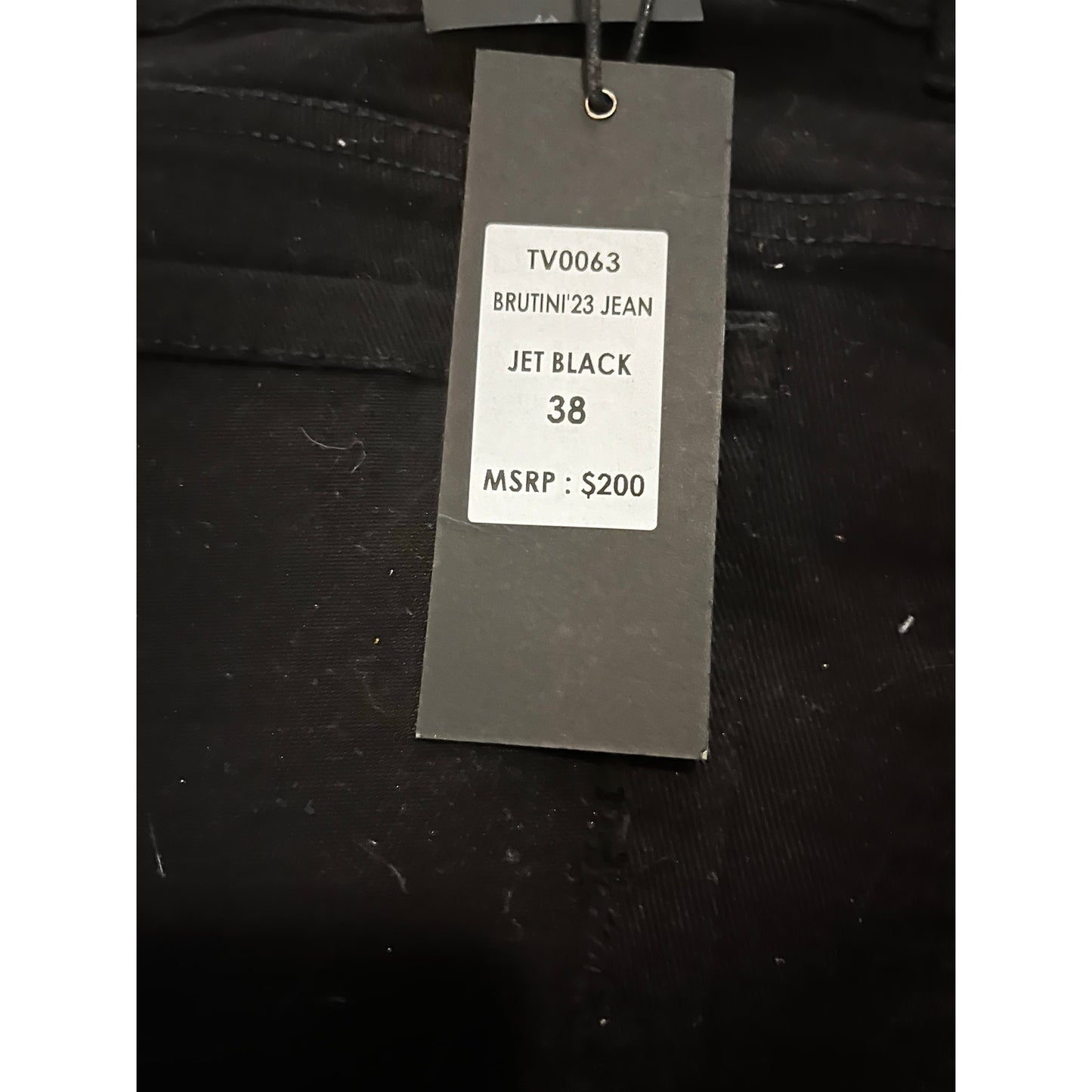 Si Tu Veux Brutini 23 Jean Jet Black Size 38