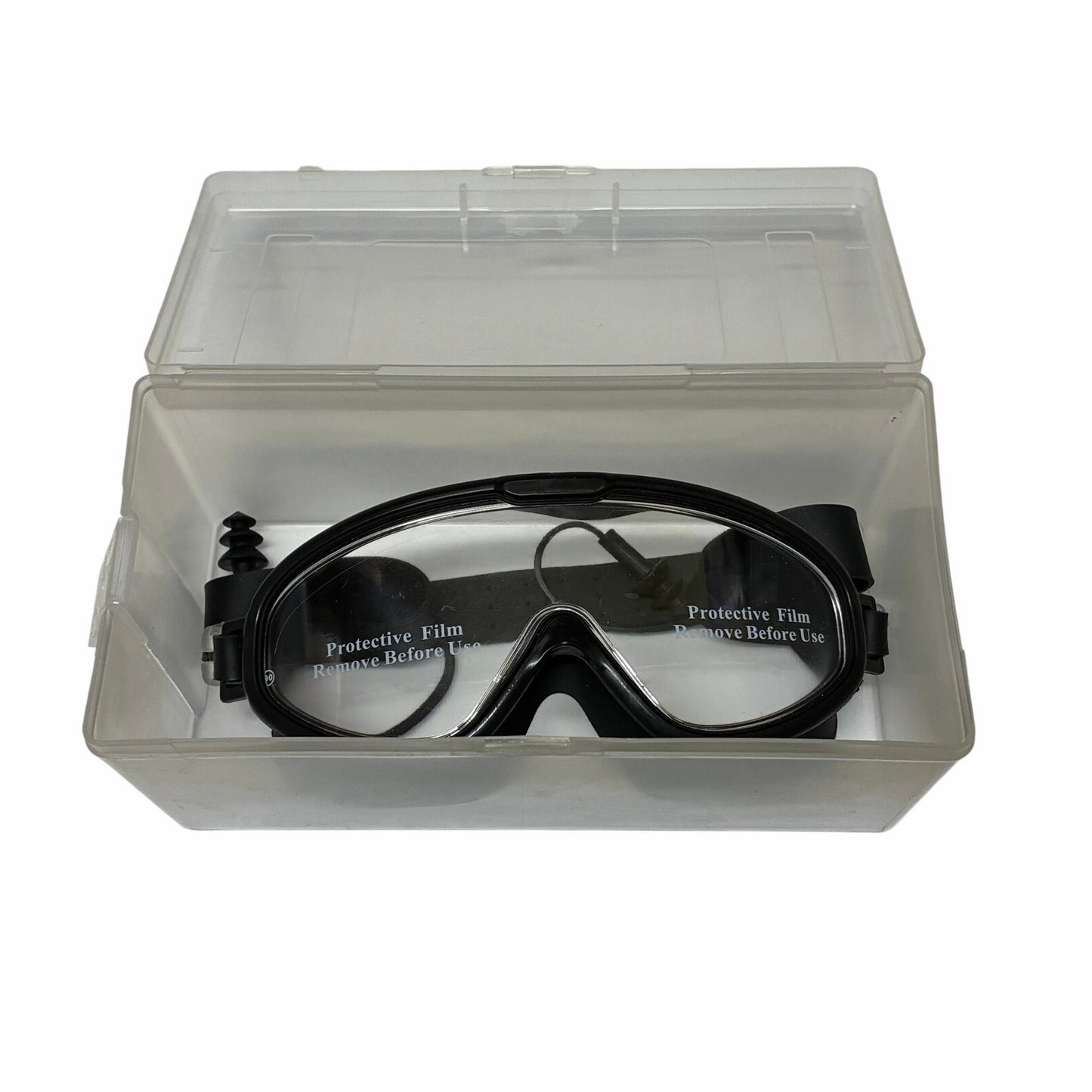 Kids Black goggles with Era Plugs