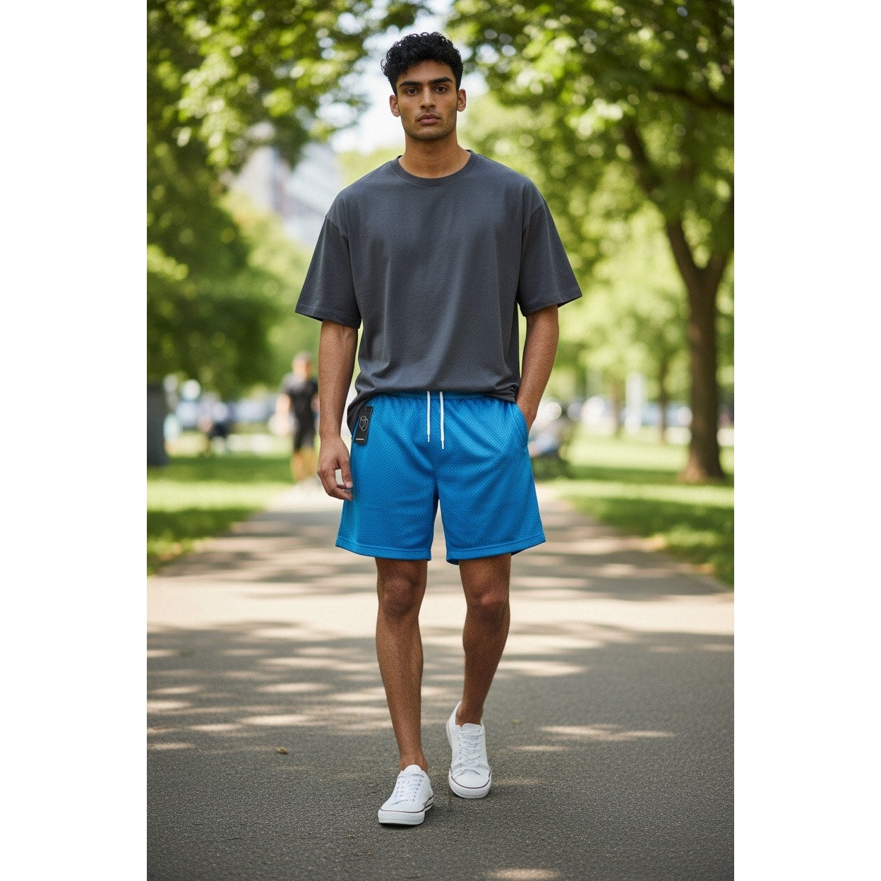 Turquoise Men’s Basketball Ball Shorts Size Large