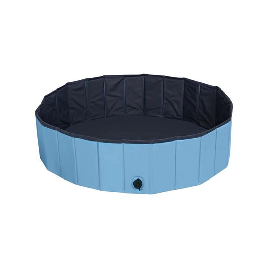 Foldable Pet Swimming Pool for Indoor/Outdoor, Blue, L
