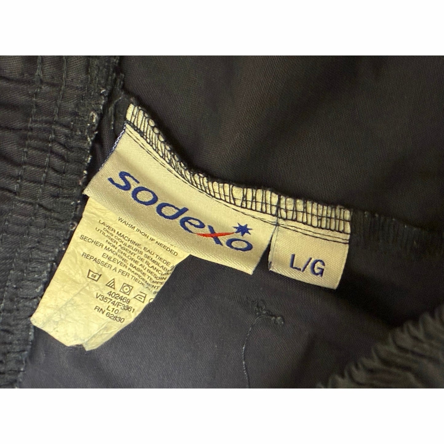 Sodexo Men’s Navy Blue Cook Pants Size Large