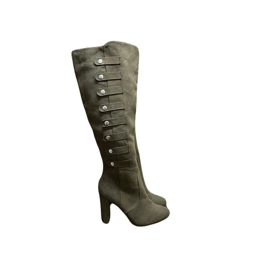 Just Fabulous Olive Green Long Boots Size 8.5