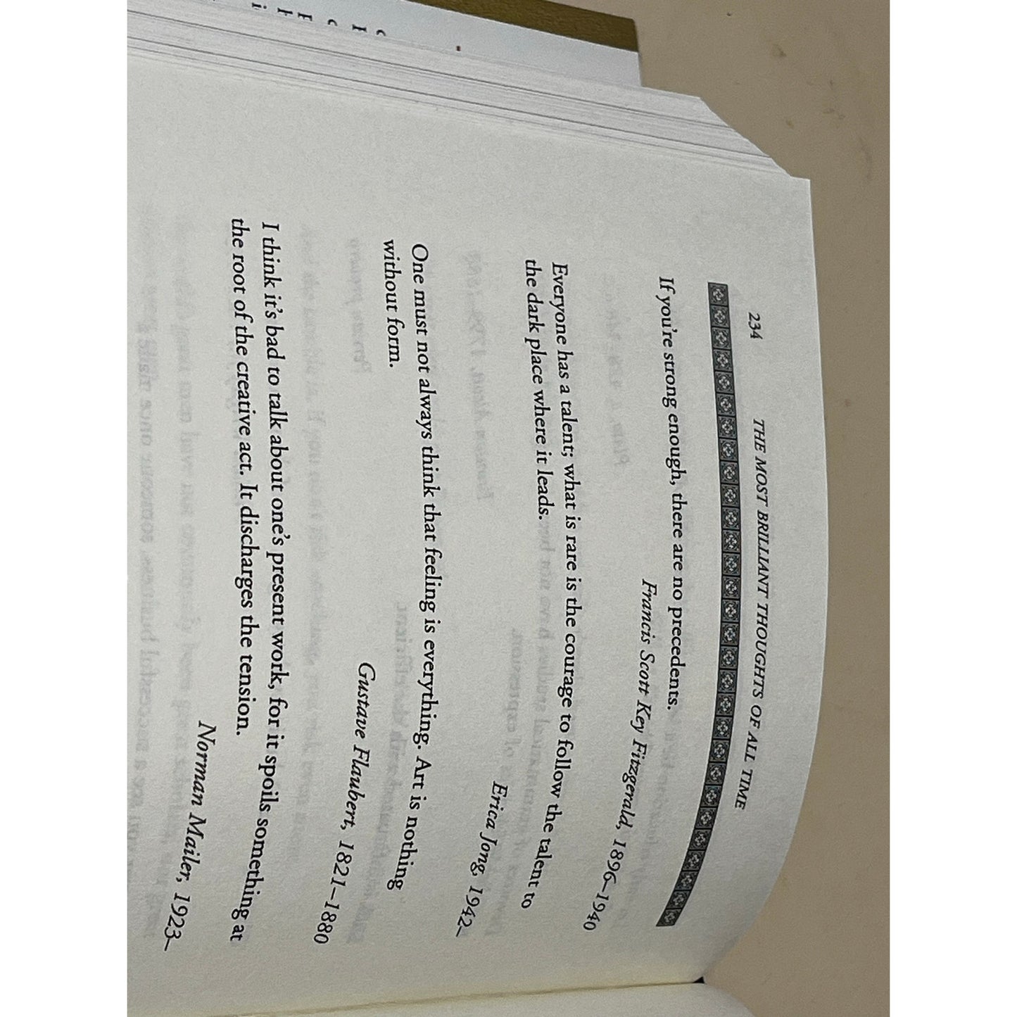 The Most Brilliant Thoughts Of All Time Hardcover Book