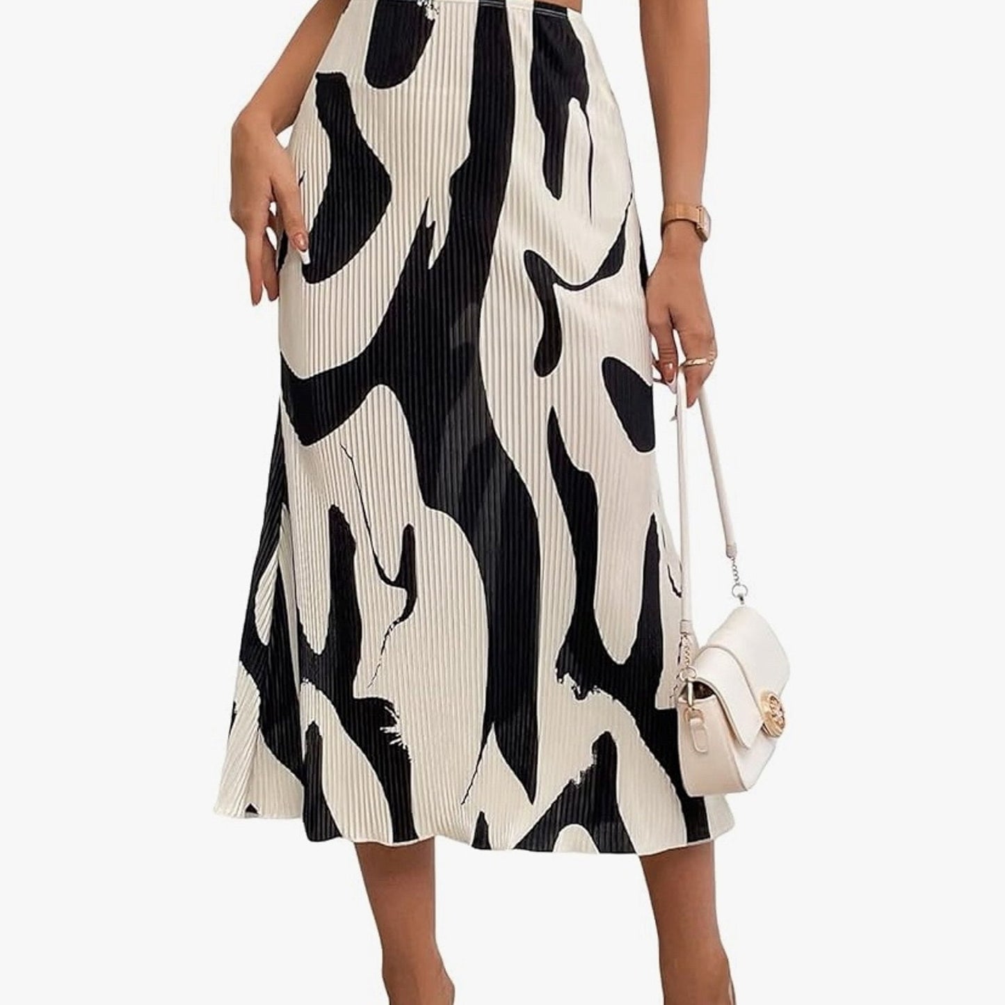 Black and white skirt