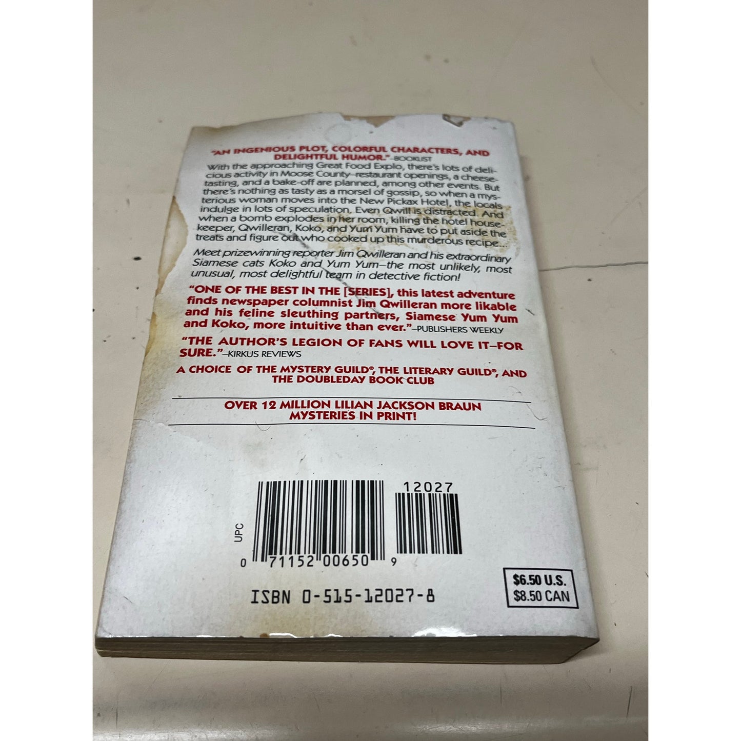 The Cat Who Said Cheese By Lilian Jackson Braun Paper back