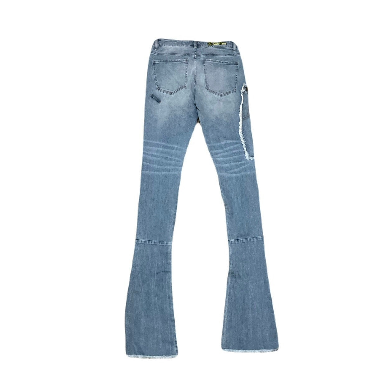 Doctrine Superstacks Men’s Jean’s With Patches On Them Like New
