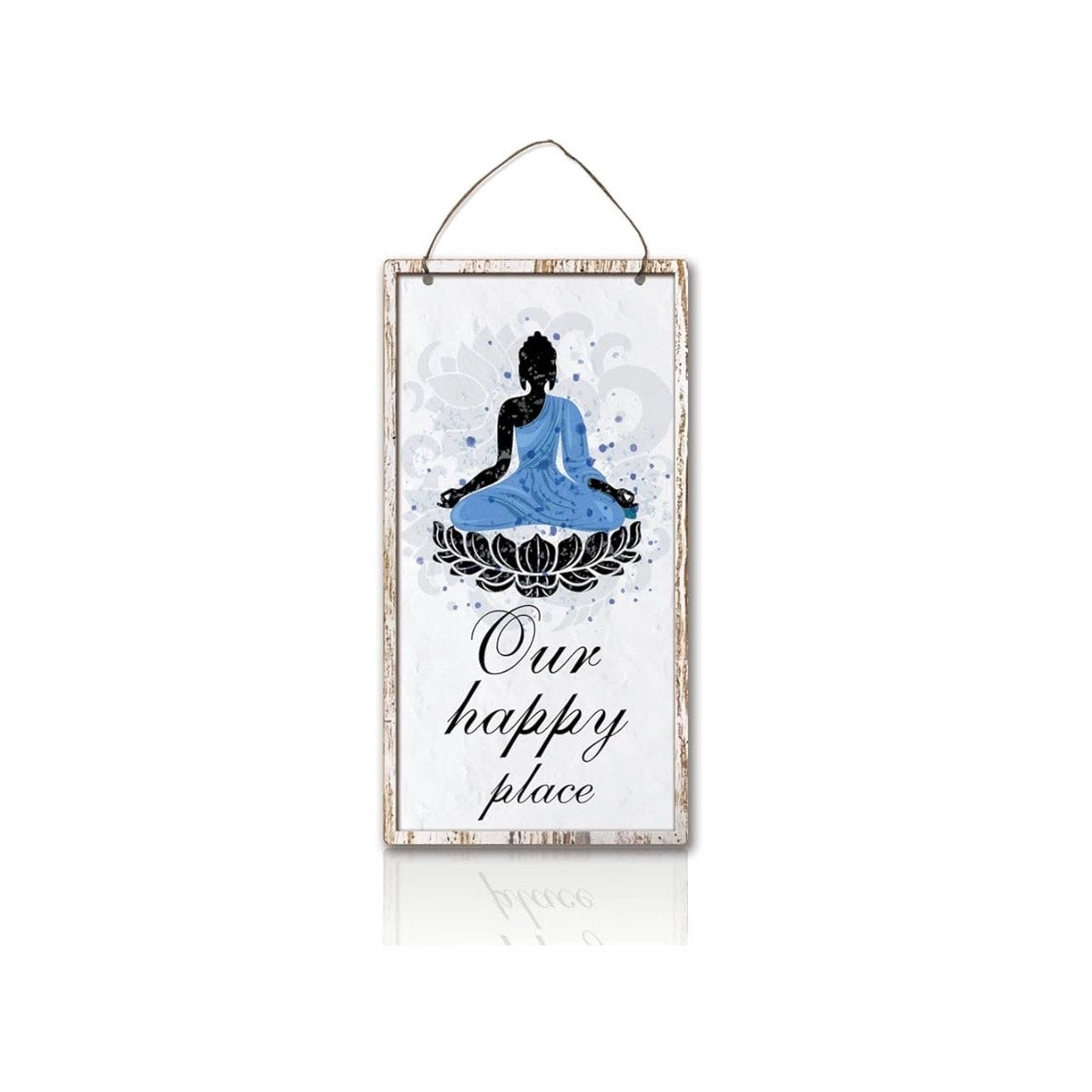 Buddha Figure Wooden Signs, Hanging Signs Plaques Buddhist Decor wood wall art