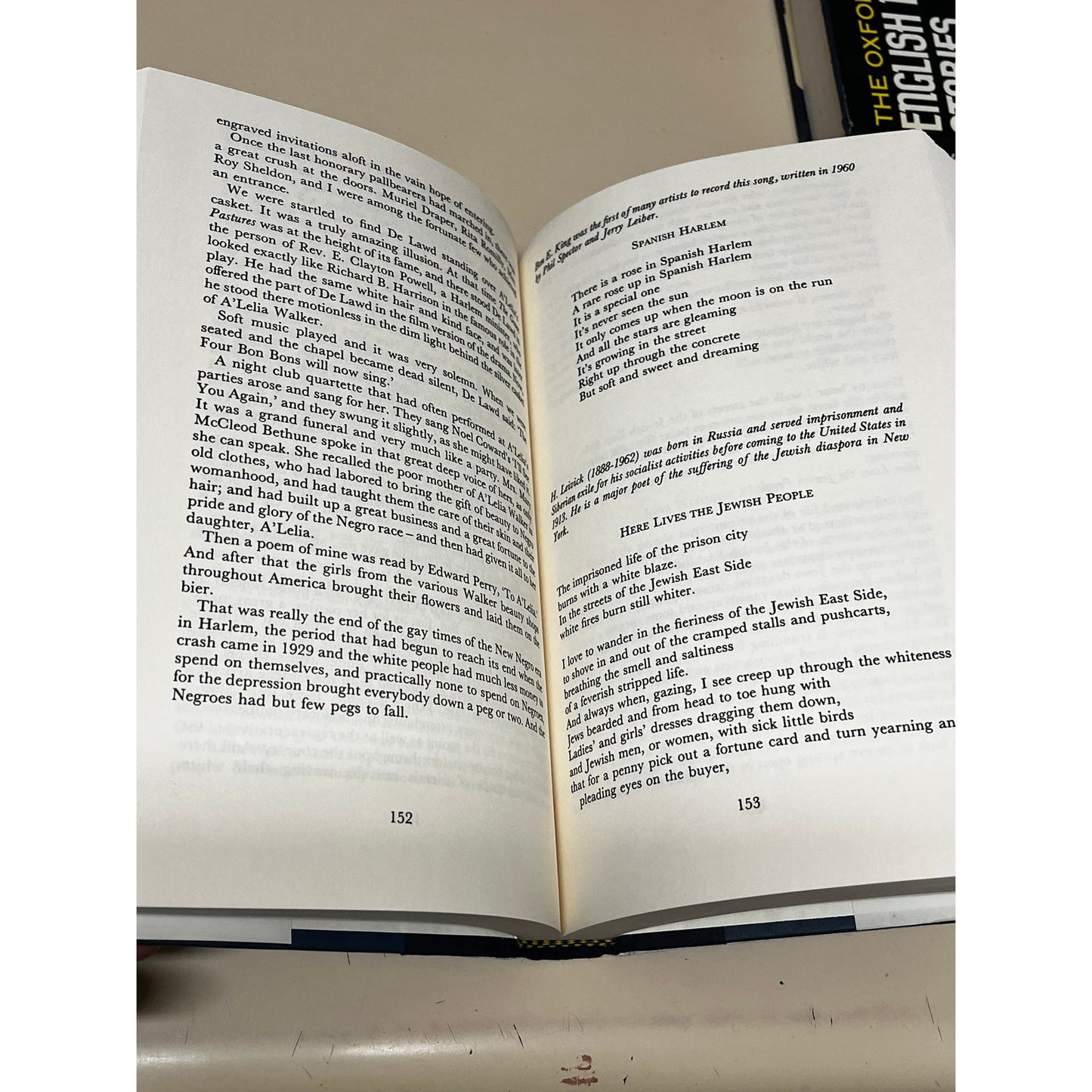 New York - An Anthology Compiled by Mike Marqusee and Bill Harris book