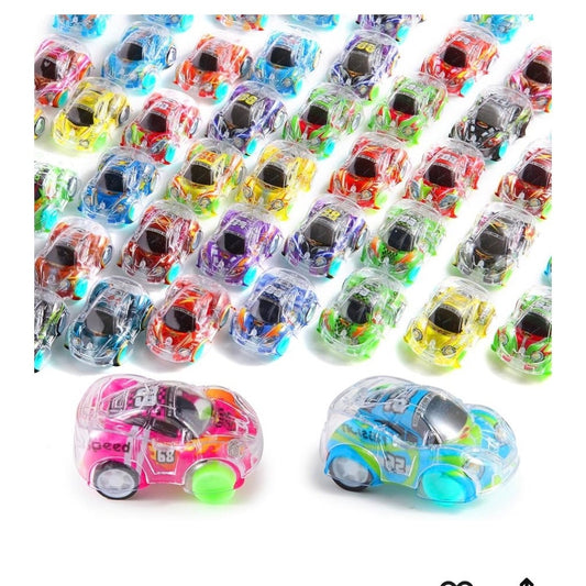50 Pcs Mini Pull Back Cars Set, Pull Back Racing Vehicles for Kids Toddlers, Bulk Toys Party Favors Treasure Box, Classroom Prizes, Pinata Fillers,Goodie Bag Stuffers for Boys Girls