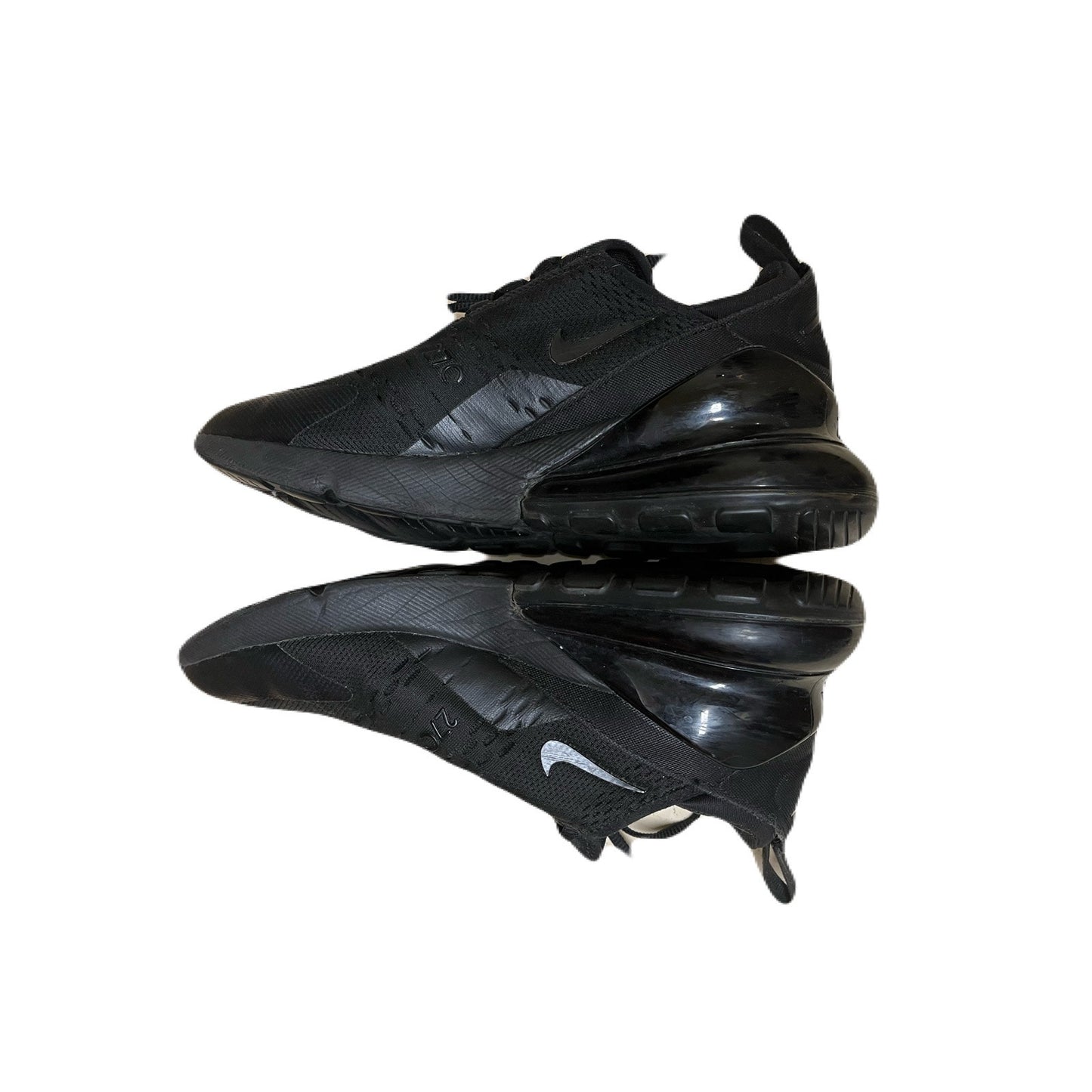 Nike Air Max 270 (GS)  Men’s Triple Black Running Shoes , Sneakers Size 8