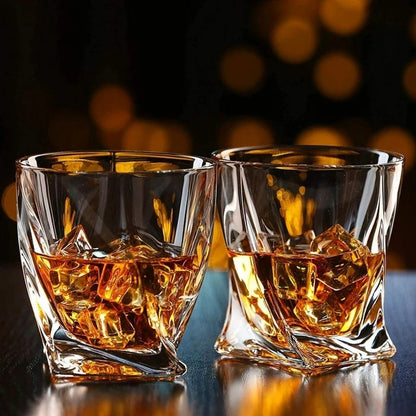 Whiskey Glass, Clean Glass Set, Dishwasher-Safe, Wine Gift, 2-Piece Set