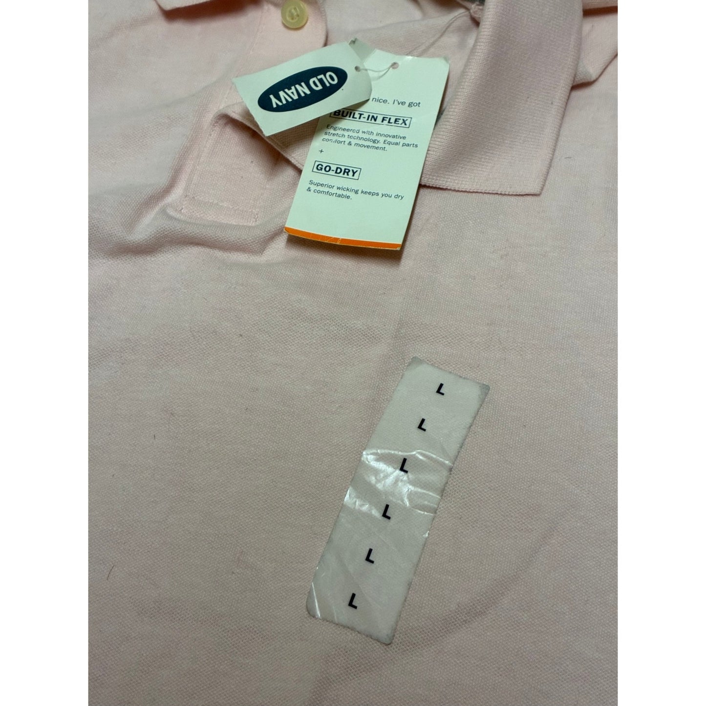 Old Navy Men’s Pink Collar Button Down Size Large New