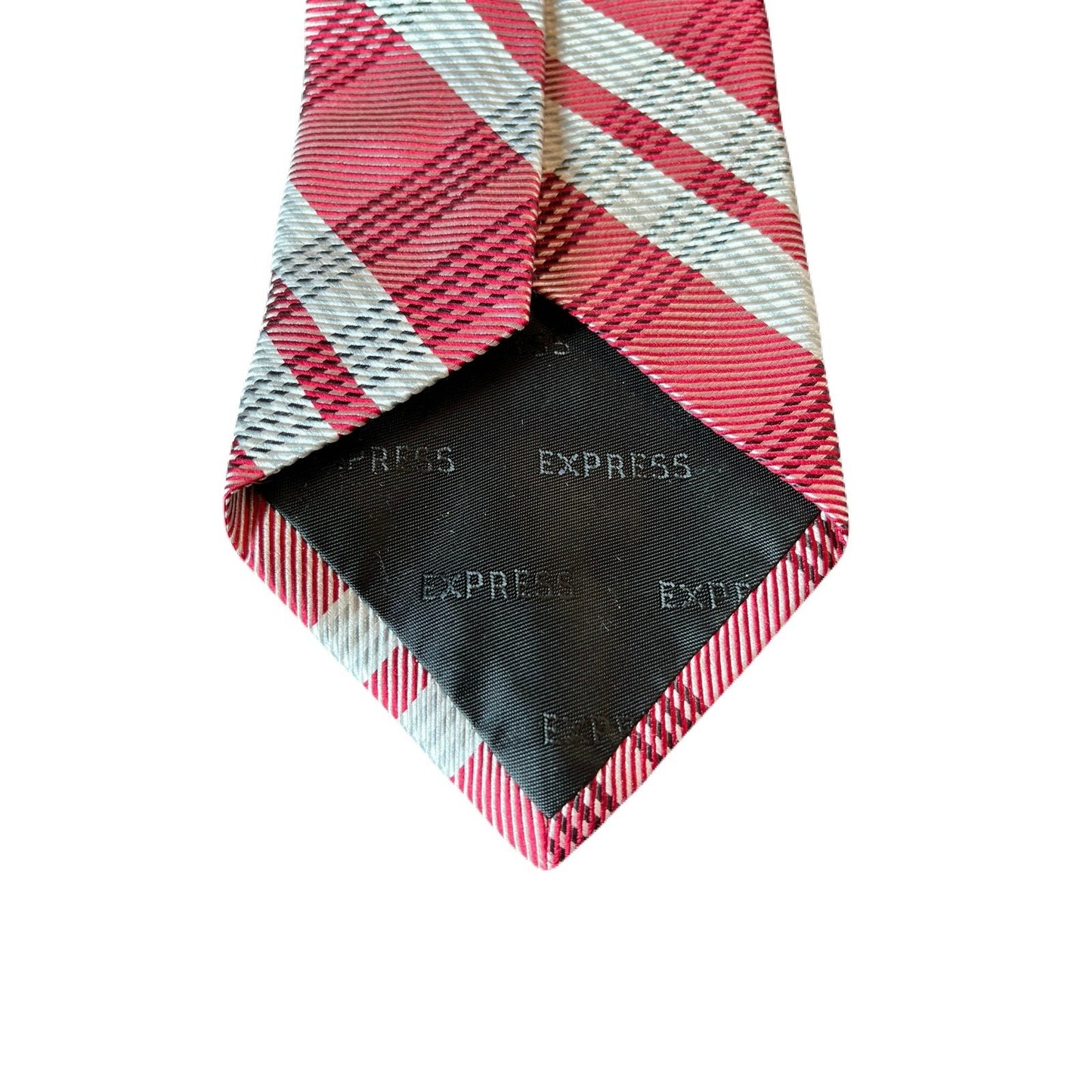 Express Men’s Tie Burgundy & Sliver