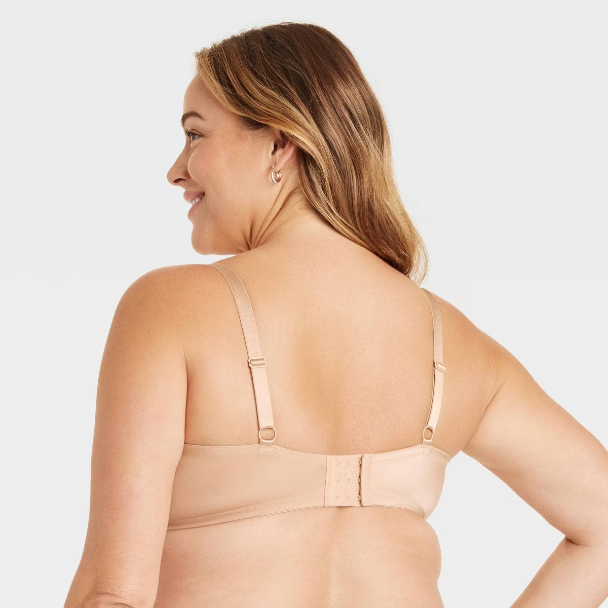 Women's Demi T-Shirt Push-Up Bra - Auden Pearl Tan 40C Light Lift, Molded Cup