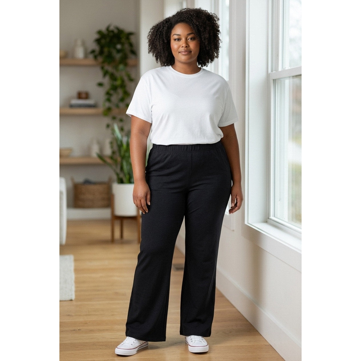 Black Women’s Leggings Size 5XL Good Condition