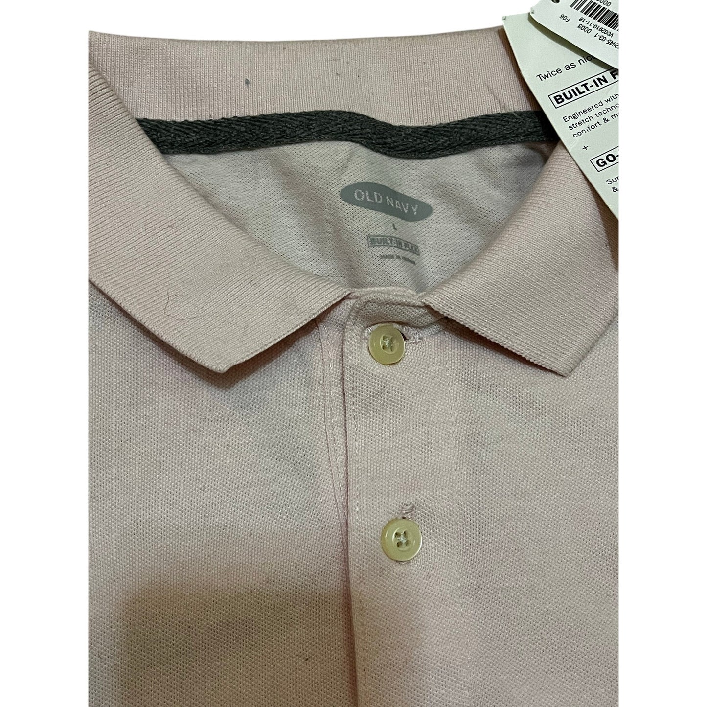 Old Navy Pink Men’s Coller Shirt Size Large Brand New Size Large