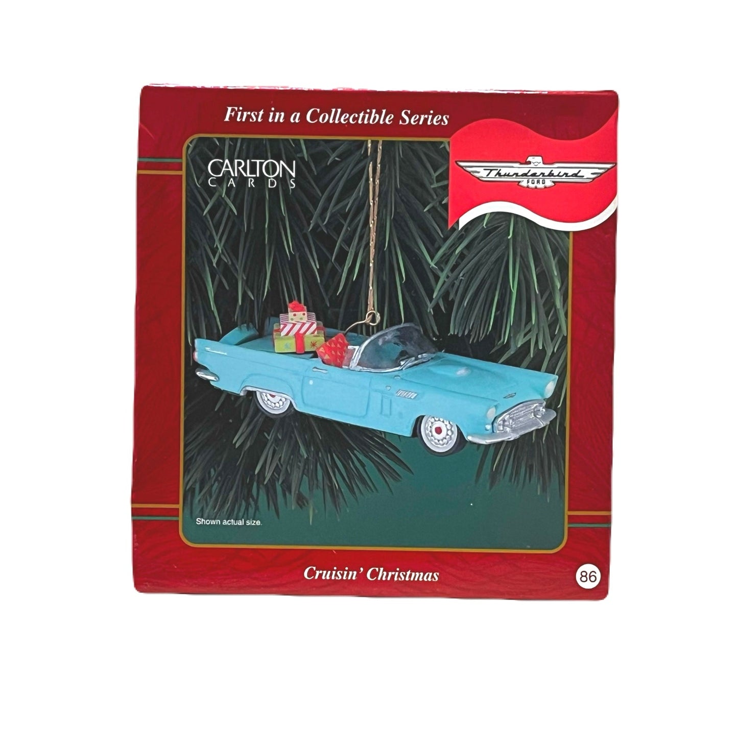 Carlton Cards Cruisin Christmas 1956 Ford Thunderbird T Bird Christmas Ornament