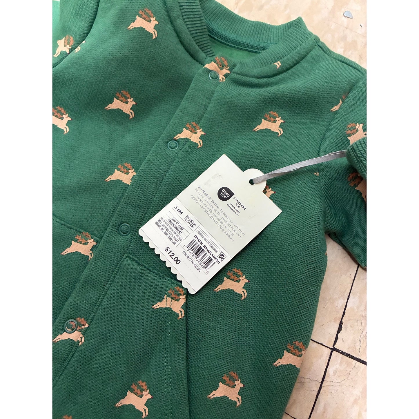 Cloud island Baby Christmas Onesie Size 3-6 Months