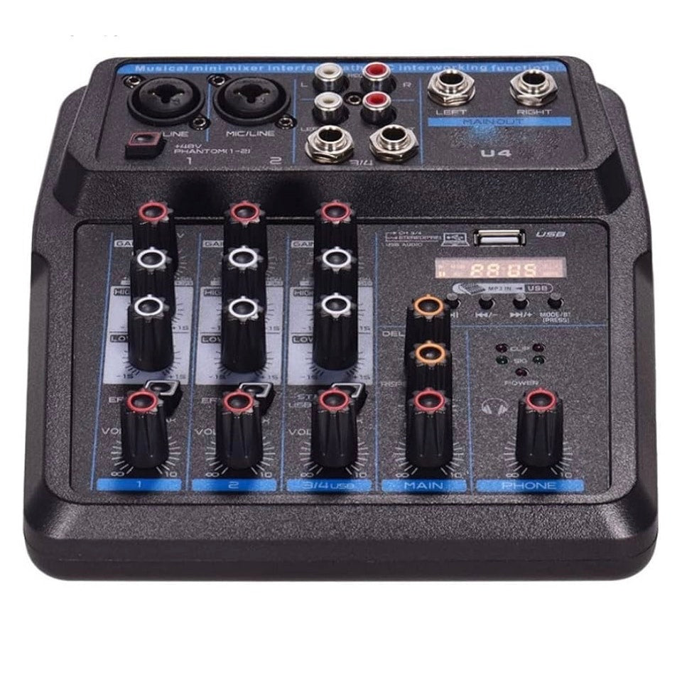 Depusheng U4 Professional 4-Channel Mixer