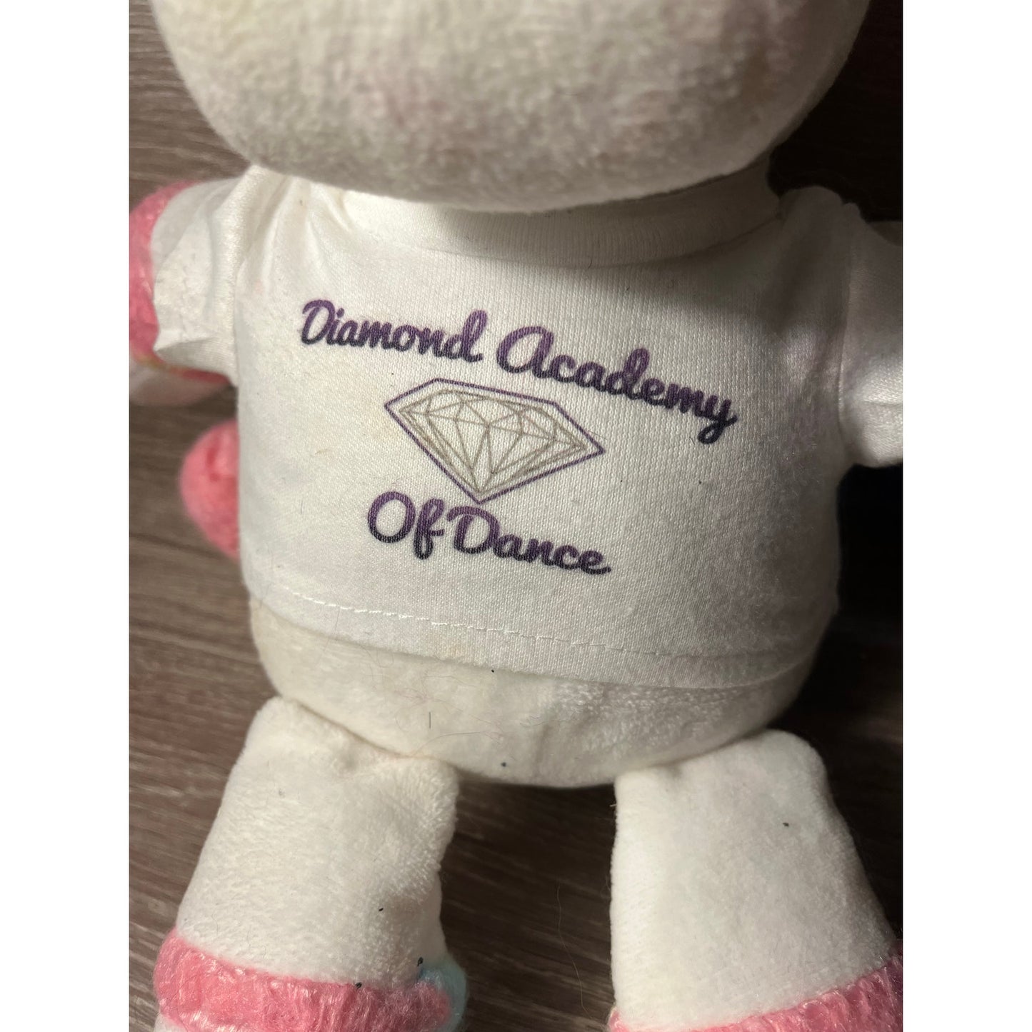 Diamond Academy of dance white and pink unicorn
￼