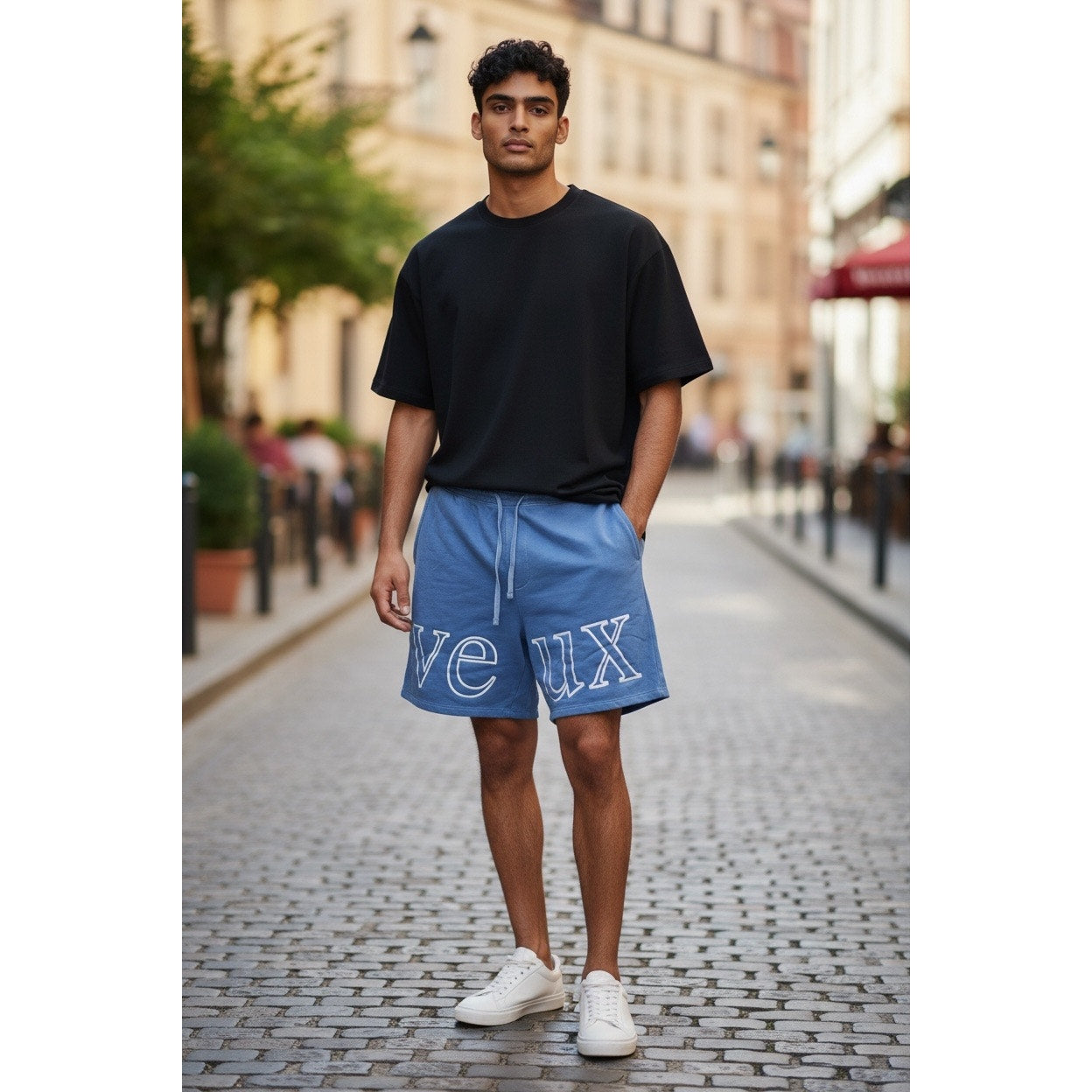 Si Tu Veux Sky Blue Sweatpants Size XL