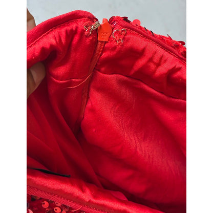 Red Women’s Short Skirts Size Medium Above The Knee