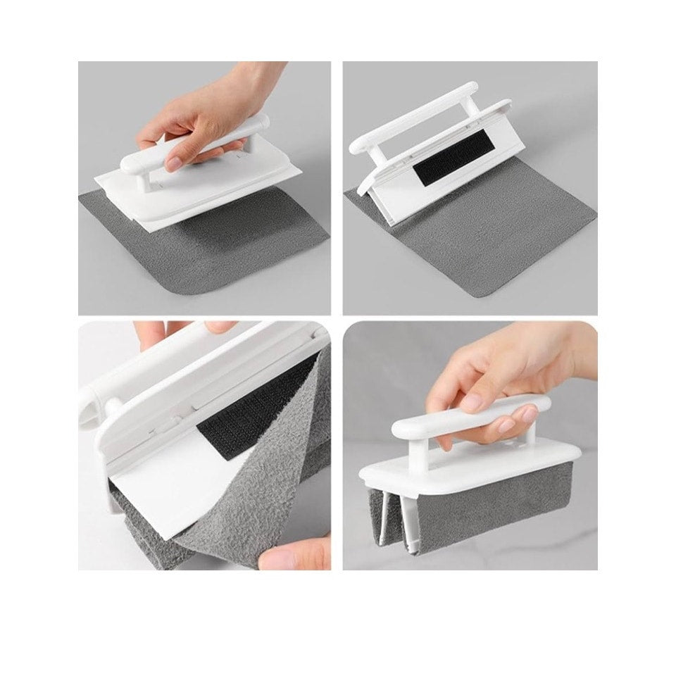 Window Rail Cleaning Tools - Folding Window Groove Cleaning Brush 7” X 4.5”