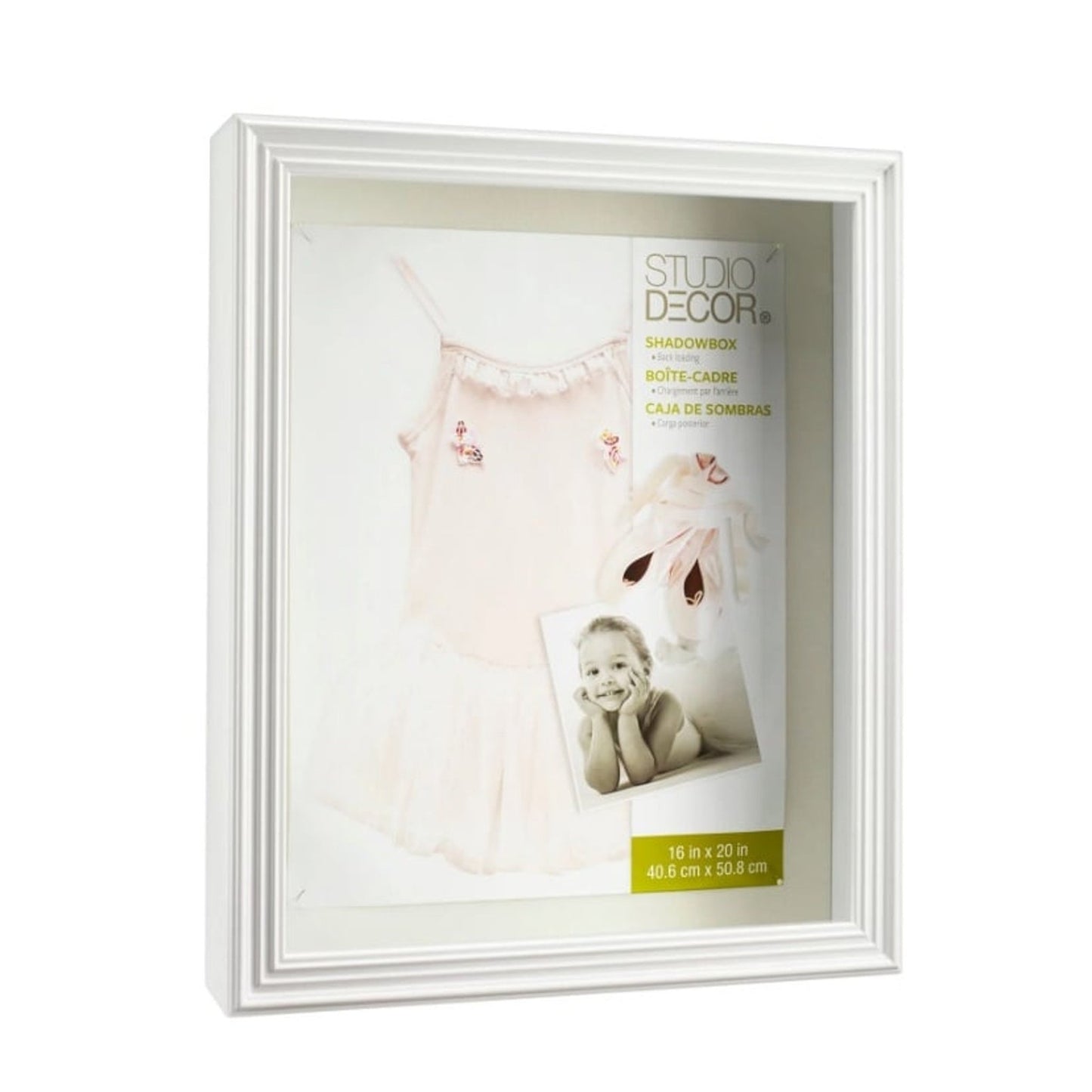 White 16" x 20" Shadow Box by Studio Décor