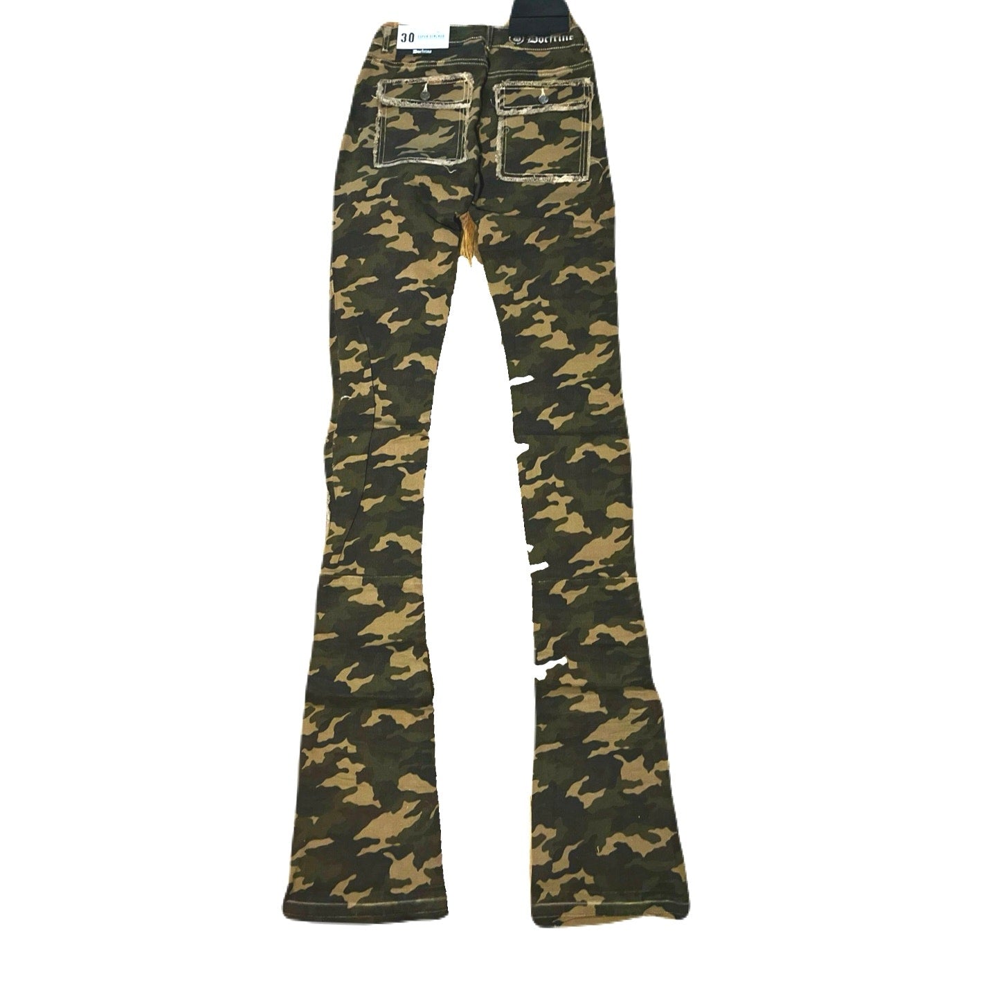 Doctrine Savant Super Stacked Jean Camo Size 30