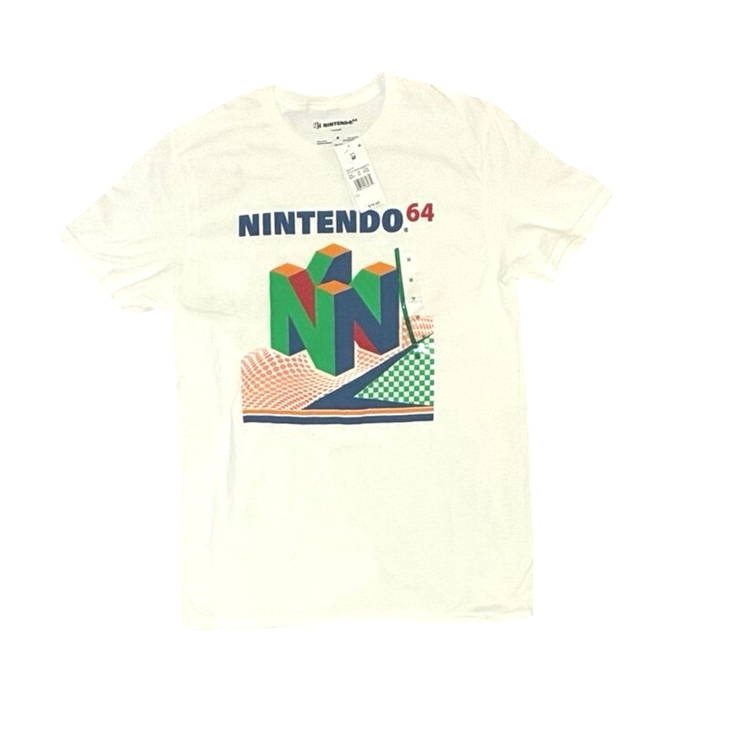 Nintendo 64 Graphic White Tee Size Medium