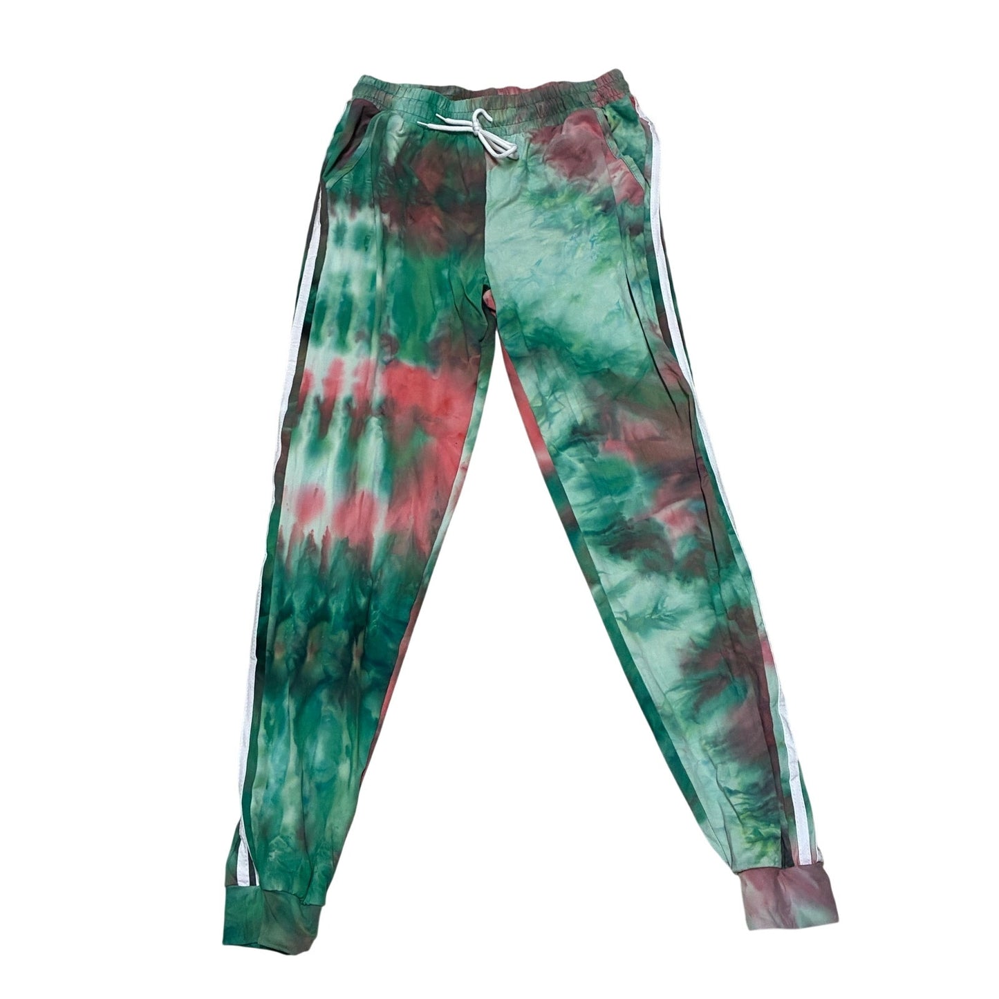 Buzz Women’s Green Tie Track Sweatpants Size Medium