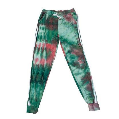 Buzz Women’s Green Tie Track Sweatpants Size Medium