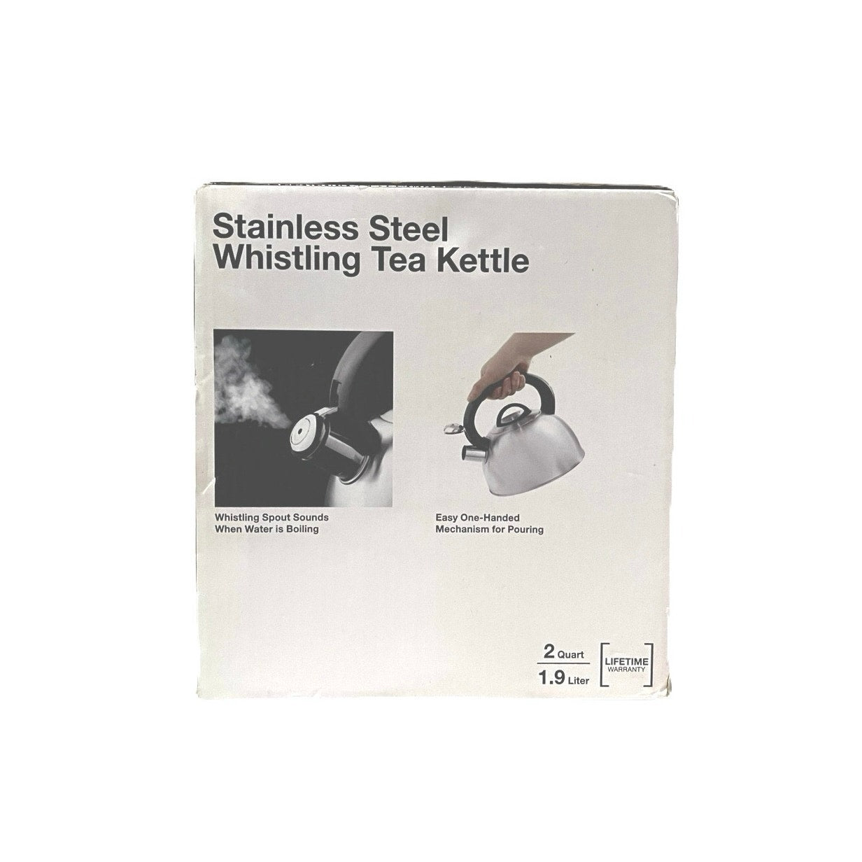 Salt Stainless Steel Whistling Tea Kettle 2 Quart