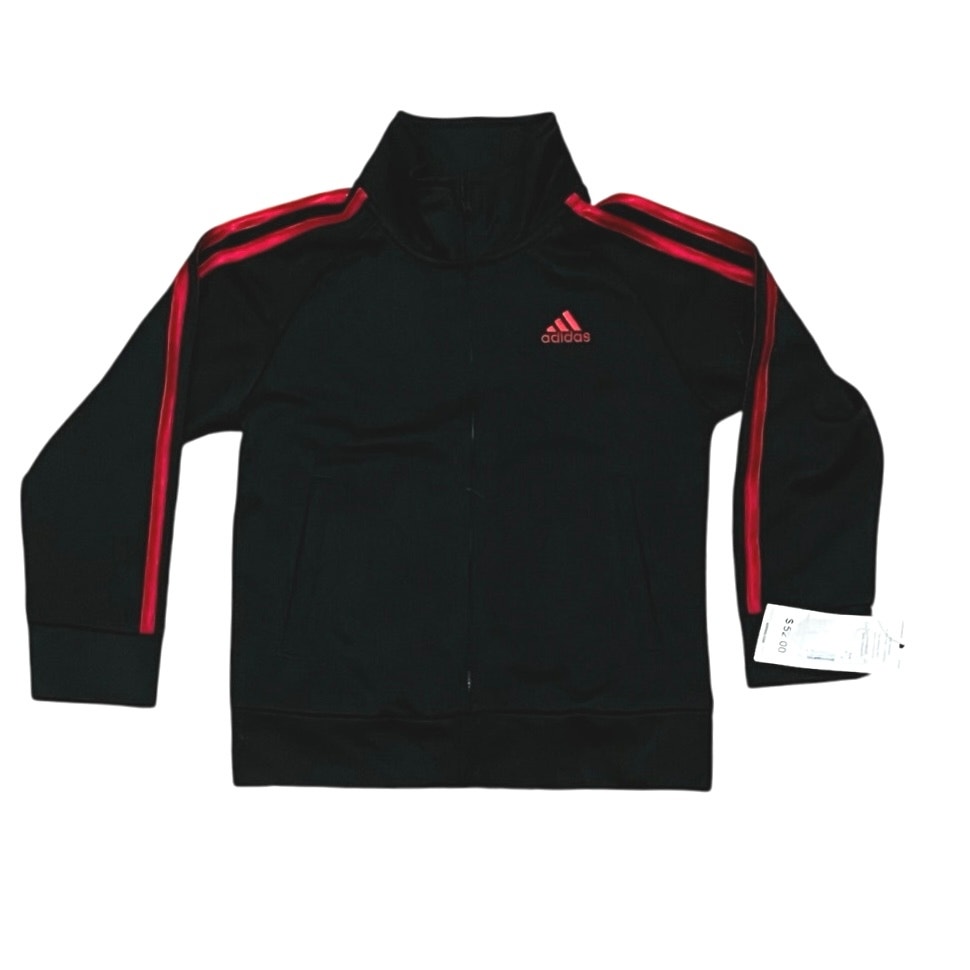 Adidas Kids Black & Red Hoodie Size 4T